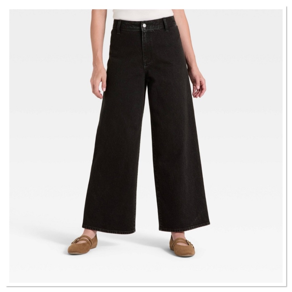 Women’s High Rise Sailor Wide Leg Ankle Jeans Universal Thread 14S